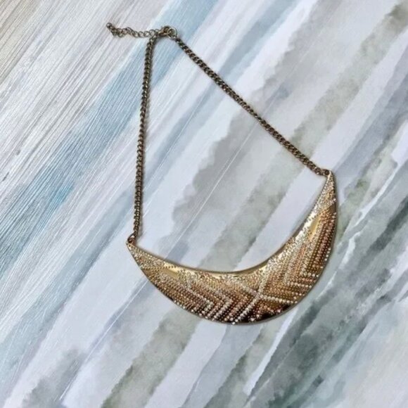 BANANA REPUBLIC Gold and Silver Metal Necklace - Picture 4 of 6